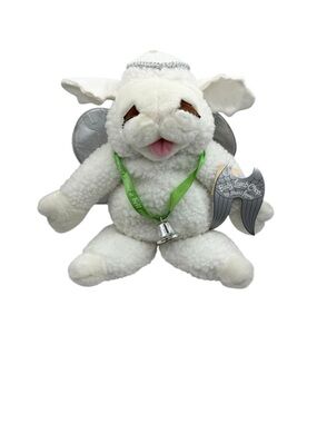 Vintage Baby Lamb Chop Angel Hand Puppet Stuffed Animal Plush 1993 NWT
